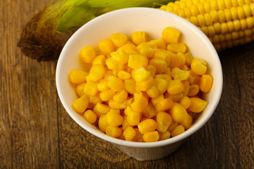 Sweet canned corn