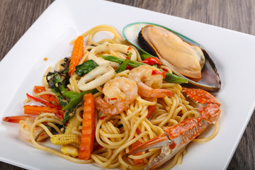 Seafood spaghetti