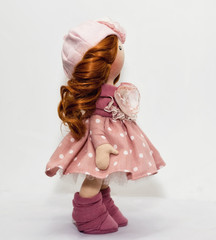 Souvenir handmade doll with natural hair