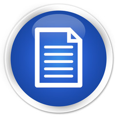 Page icon blue glossy round button