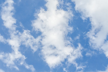 clouds in the blue sky