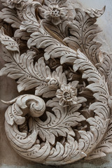 Traditional Thai style sculpture pattern