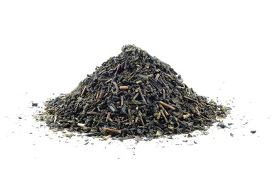 Dry tea on white background.