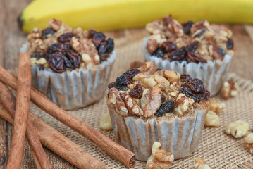 Oatmeal Walnut Muffins