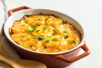 Potato gratin with cheese