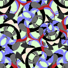 Graffiti abstract seamless pattern grunge effect vector illustration