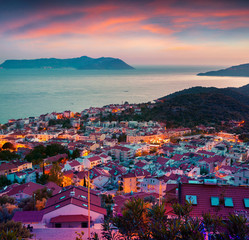Obraz premium Fungous forms of sandstone in the canyon near Cavusin village, C