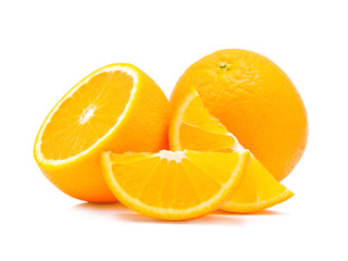 Orange fruit on white
