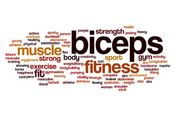 Biceps word cloud