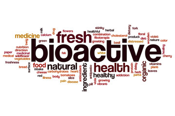 Fototapeta premium Bioactive word cloud