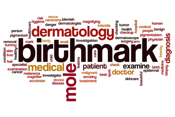Birthmark word cloud