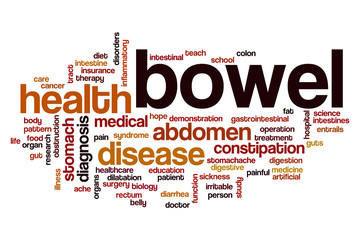 Bowel word cloud