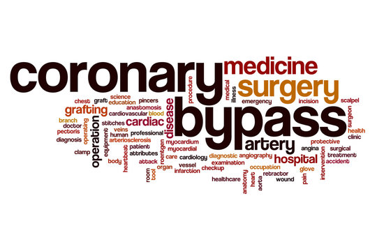 Coronary bypass word cloud