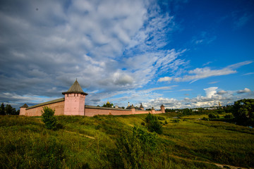 Fototapeta na wymiar Monastery of Saint Euthymius Wall, Suzdal, Russia 