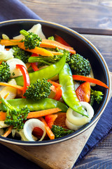 stir fried vegetables © mizina