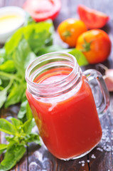 Fototapeta na wymiar tomato juice
