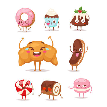Sweet emotion vector character