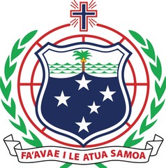 Samoa Coat of arm  - obrazy, fototapety, plakaty