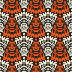 Seamless ornament pattern vector tile