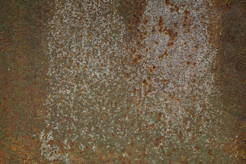 Rusty painted metal