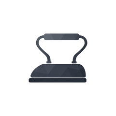 icon flat iron on polygonal