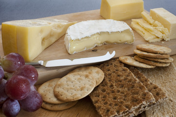 Selection of cheese on a buffet