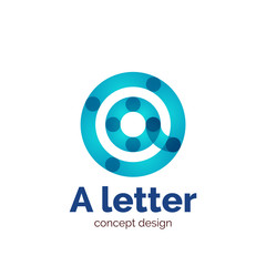 Vector modern minimalistic letter concept logo