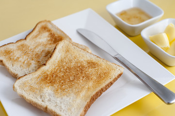 white toast