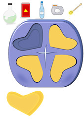 Elaboración de pastillas de jabón artesanal casero.