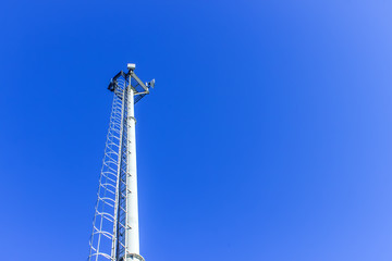 Cellular antenna against blue sky