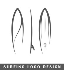 Surfing logo design