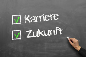 Fototapeta premium Karriere u. Zukunft