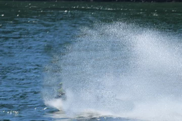 Abwaschbare Fototapete Wasser Motorsport Jetski Fahrer