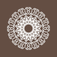 Round Lace Collection Vector Illustration