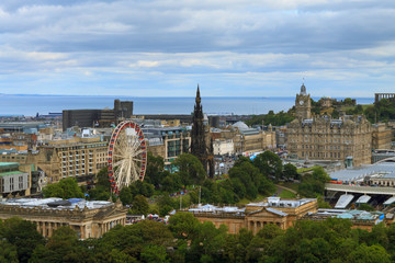 Edinburgh city panorama
