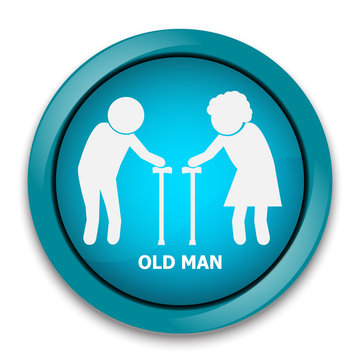 Elderly symbol. old people icon