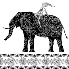 elephant ethnic pattern 4