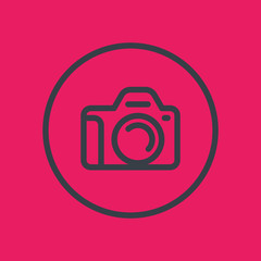 camera line icon