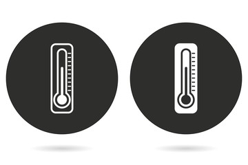 Thermometer vector icon.