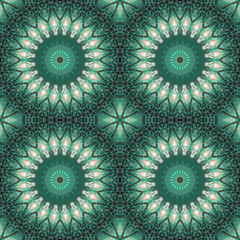 Kaleidoscopic design abstract ornament seamless texture, wavy pa
