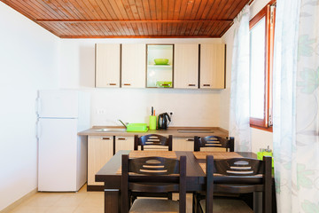 Interior of a guest house  kitchen