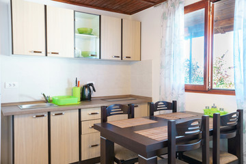 Interior of a guest house  kitchen