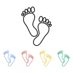 Foot - vector icon.