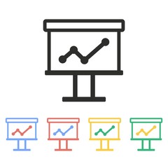 Diagram board - vector icon.