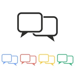 Fototapeta premium Communication bubble - vector icon.