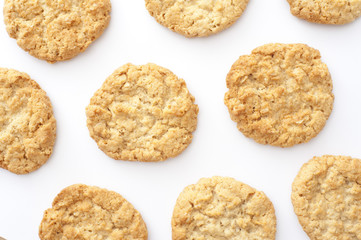 Freshly baked anzac biscuits