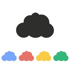 Clouds sky - vector icon.