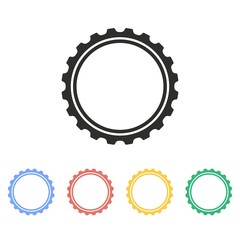 Bottle cap - vector icon.