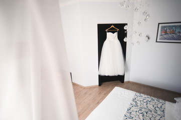 Bride wedding details - wedding dress