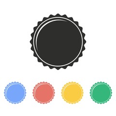 Bottle cap - vector icon.